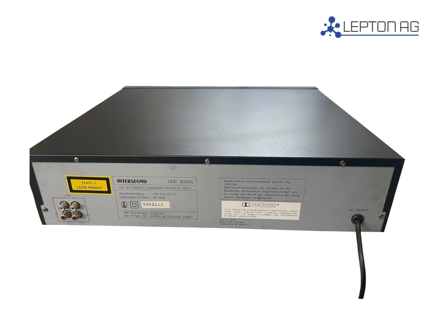 Sistemi audio & multimediali: Intersound CD Automatic Changer/Casette Deck CDC 8050C – Usato da Niederdorf venduto da LeptonAG 4