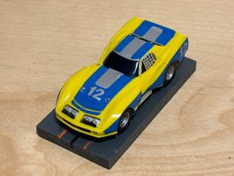 Faller/Aurora AFX Corvette GT gelb/blau #12