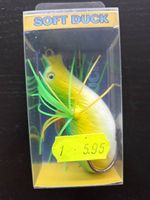 KMUCUTIE Soft Duck Softbait mit Zwilling 4/0 20g 7cm Neu