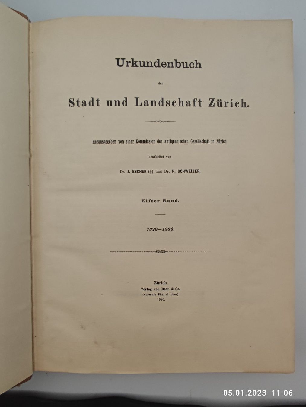 Libri: URKUNDENBUCH ZÜRICH – Usato da Goldach venduto da Gaip 4