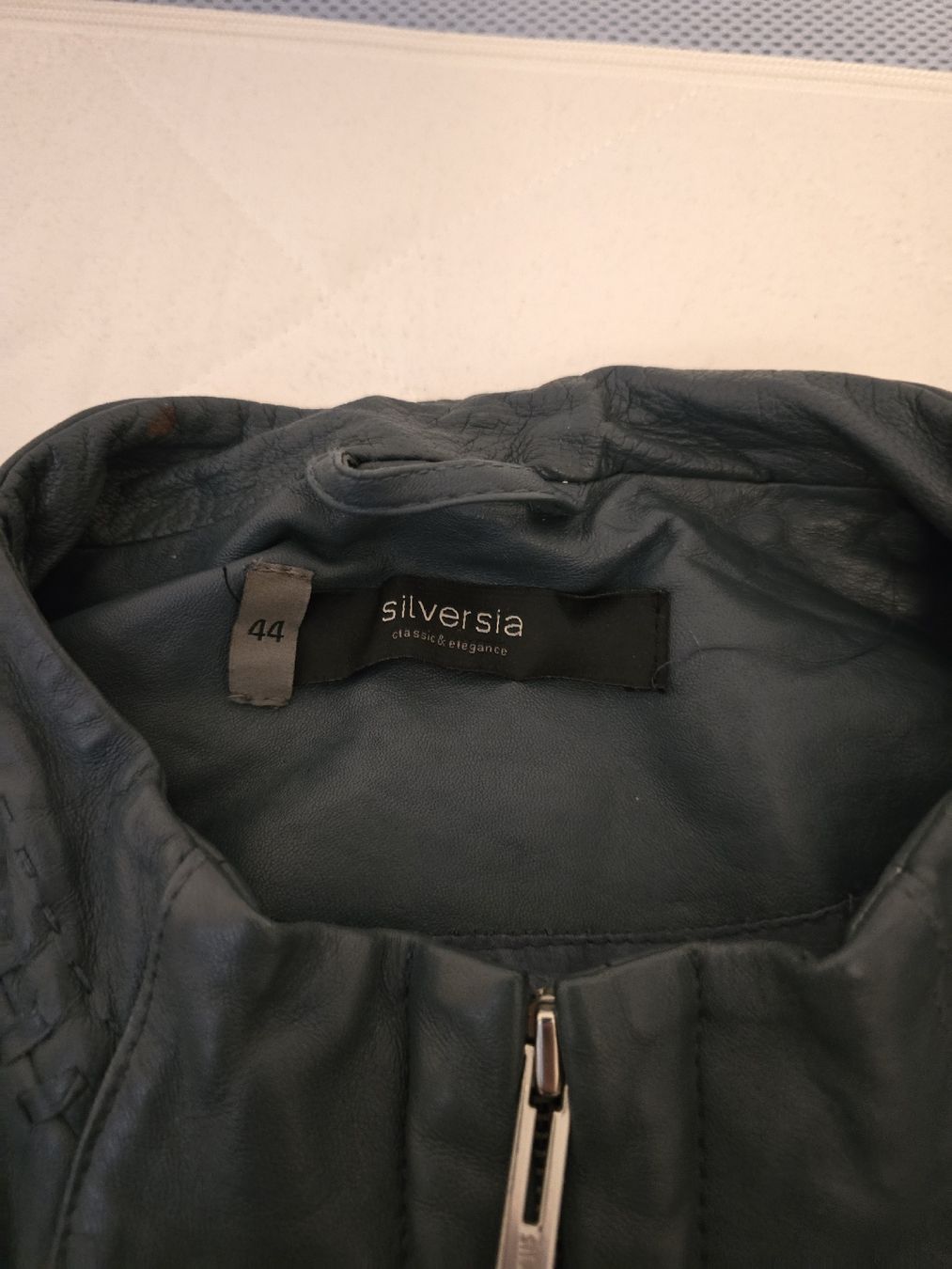 Giacche: Leather Jacket Size 44 Dark Blue / pretrol – Nuovo (secondo la descrizione) da Zug venduto da Minieme 5