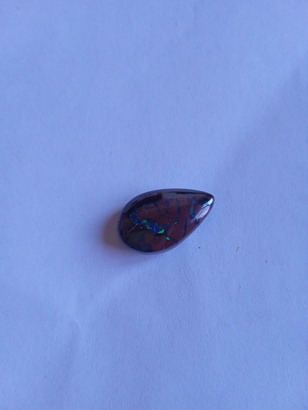 Pietre preziose: Schöner Boulder Opal Tropfenform mit Farbenspiel – Usato da Fulenbach venduto da Elektronik 2
