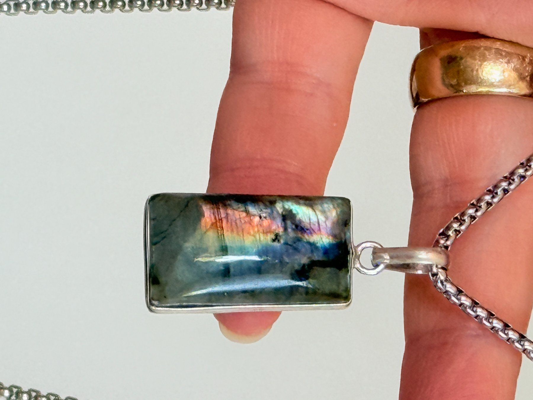 Catenine: Collier avec Labradorite – Nuovo e nell'imballaggio originale da Genève venduto da AWWA 6