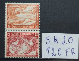 Deutsche Reich Zusammendrücke Mi-Nr.SK 20 Postfrisch 120 Fr