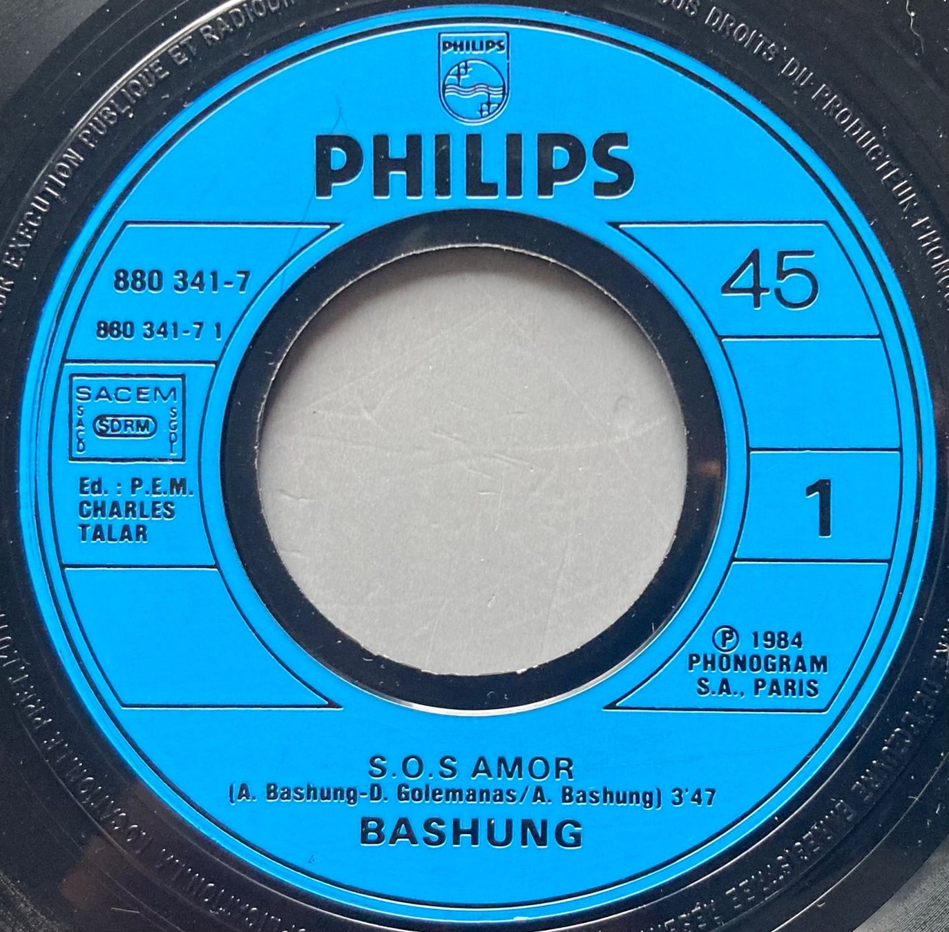 Vinyles: ALAIN BASHUNG - S.O.S AMOR – D'occasion à Poliez-Pittet par Newtown-Records 2