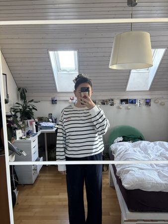 Gestreifter Pullover, Gr. M