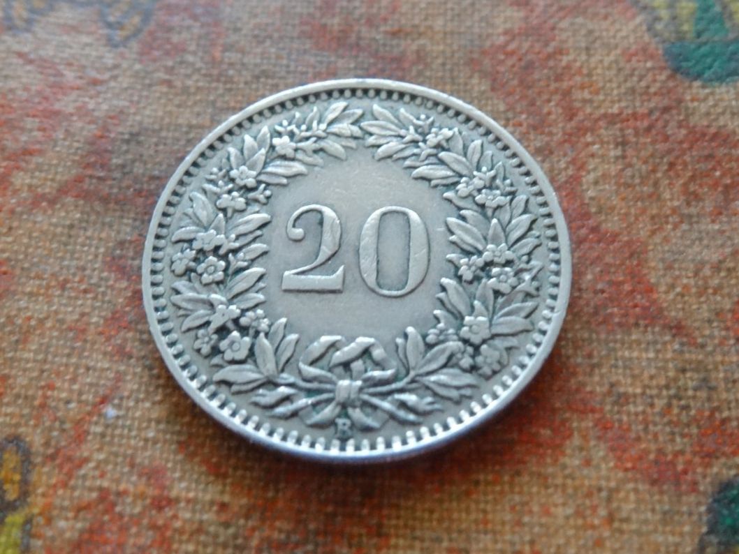Tutti le monete: 20 Rp. 1939 – Usato da Romanel-sur-Lausanne venduto da Swift13 1
