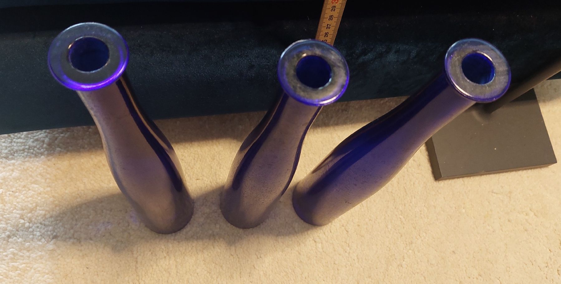 Bottiglie: 3 Kobalt blaue Glasflaschen – Usato da Safenwil venduto da fra_t5c9 1