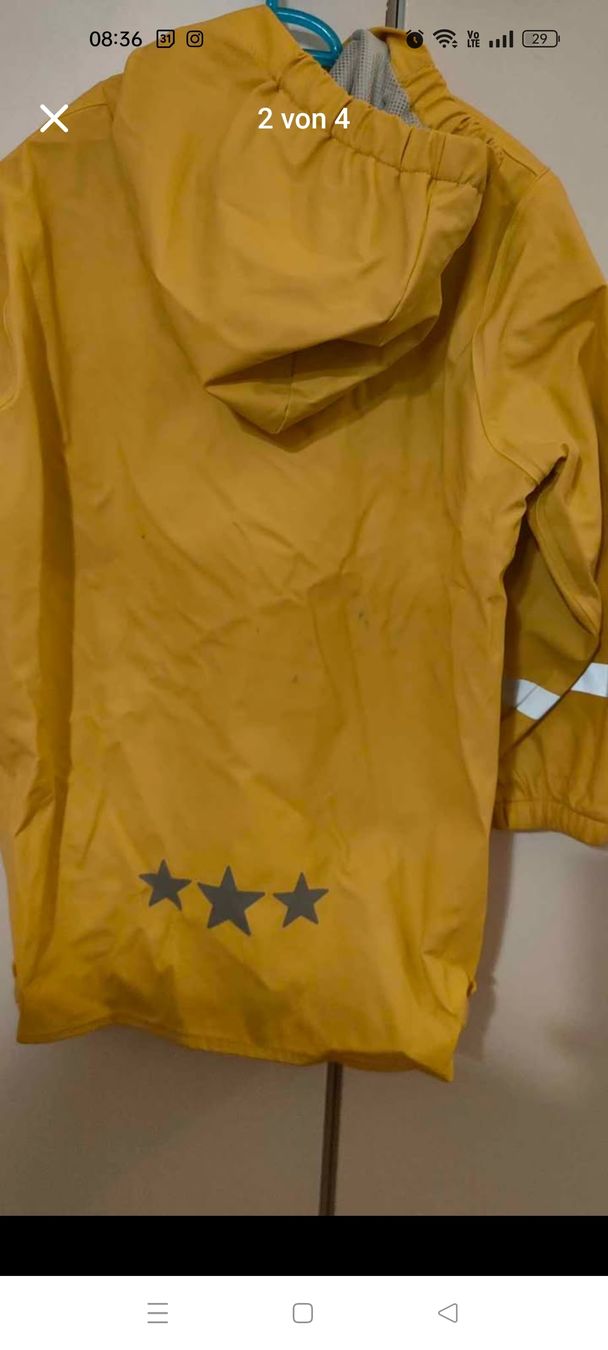 Giacche: Gelbe Regenjacke, Grösse 110/116 – Usato da Effretikon venduto da jeb_l9k5 1