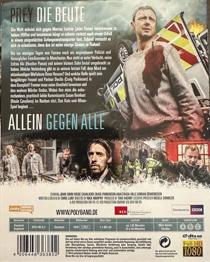 Tutti i DVDs: John Simm Prey - Die Beute - Komplettbox – Usato da Beringen venduto da Mantafisch1 1