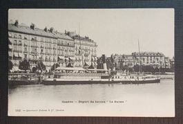 AK Dampfschiff LA SUISSE Départ du bateau GENÈVE um 1910