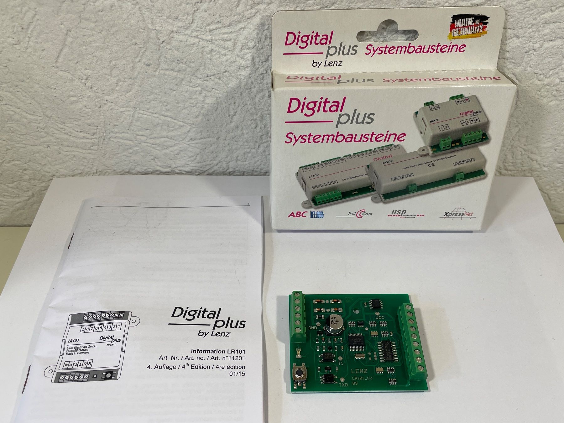 Lenz Modellini di ferrovie: LENZ Digital Plus 11201 LR101 Rückmelder, NEU – Nuovo e nell'imballaggio originale da Wilderswil venduto da Modellbahn-Shop-Moll