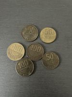 Münzen Costa Rica 4 x 100 Colones, 2 x 50 Colones