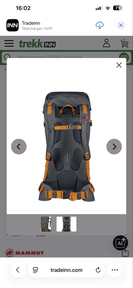 Mammut Zaini: Sac à dos Mammut trion 26+ – Nuovo (secondo la descrizione) da Orsières venduto da Maevalais 2