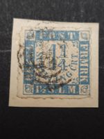 Holstein und Lauenburg Mi-Nr. 7 gestempelt Briefstück