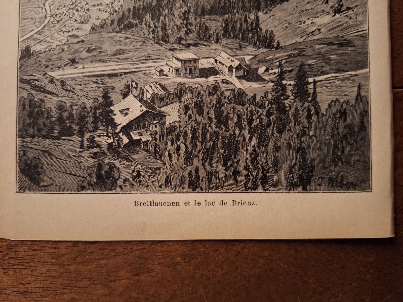 Incisioni: BREITLAUENEN ET LE LAC DE BRIENZ – Usato da Bevaix venduto da bohrap 1