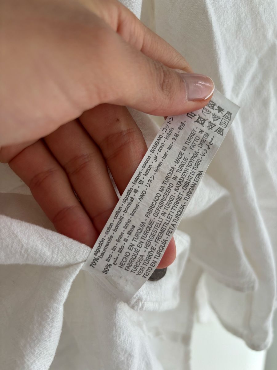 Zara Camicette: Bluse mit Leinen – Usato da Winterthur venduto da leimaj 3