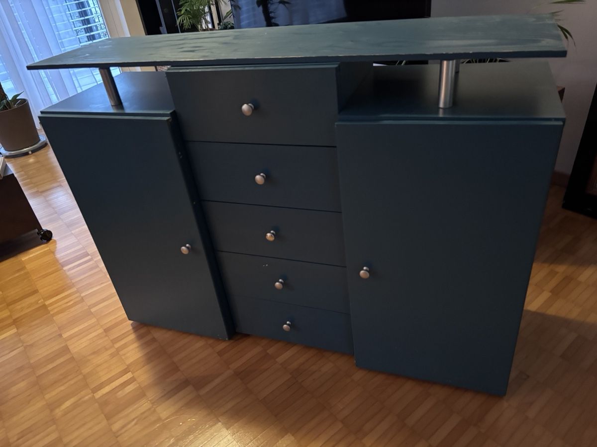 Cassettiere: Sideboard Dunkelblau - gebraucht – Usato da Baden venduto da hijo79