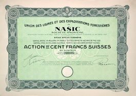 "Nasic" Union des Usines et Exploitations Forestières - 1929
