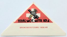 Soldatenmarke 2.WK, Mot Mitrailleur Kp 4, gesch, Wi Mot 11-2