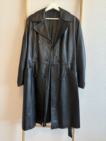 vintage Ledermantel