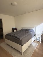 Gratis - White Double Bed Frame w/Mattress and Drawers