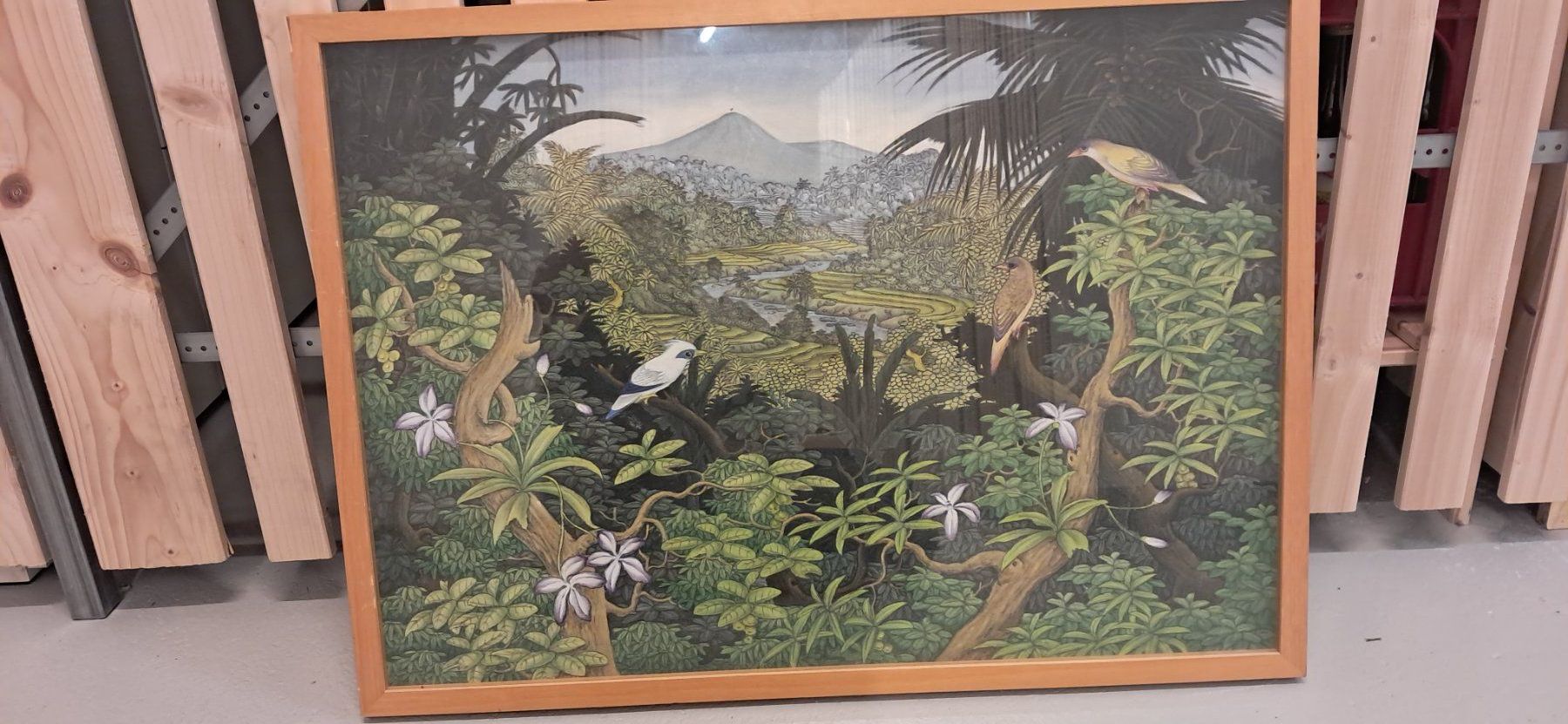 Dipinti: Acryl auf Leinwand, Balinesischer Dschungel – Usato da Chur venduto da Okapi77 1