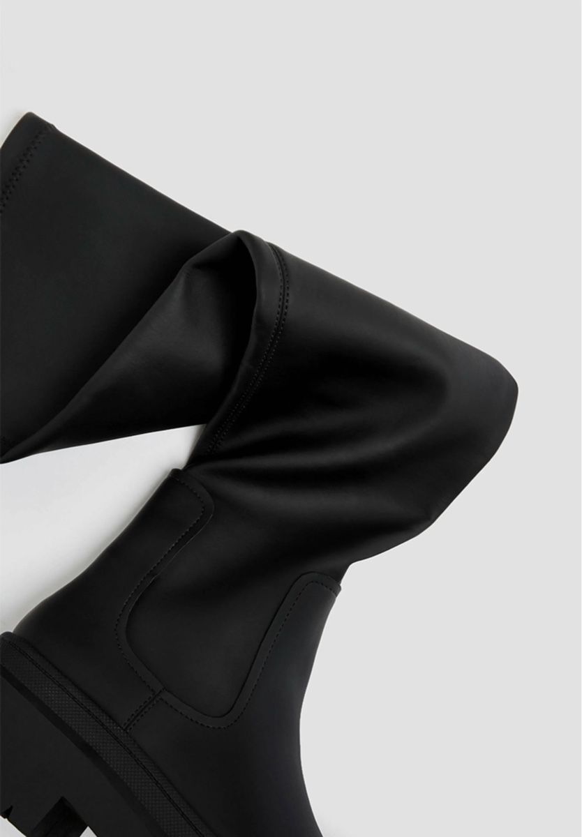 Pull&Bear Damenschuhe: PULL&BEAR Over-the-knee boots - black – Gebraucht aus Zug von IndiQueen 3