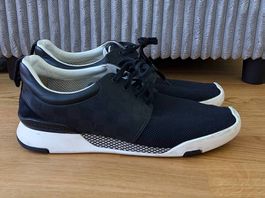 Baskets Louis Vuitton en cuir Damier et mesh