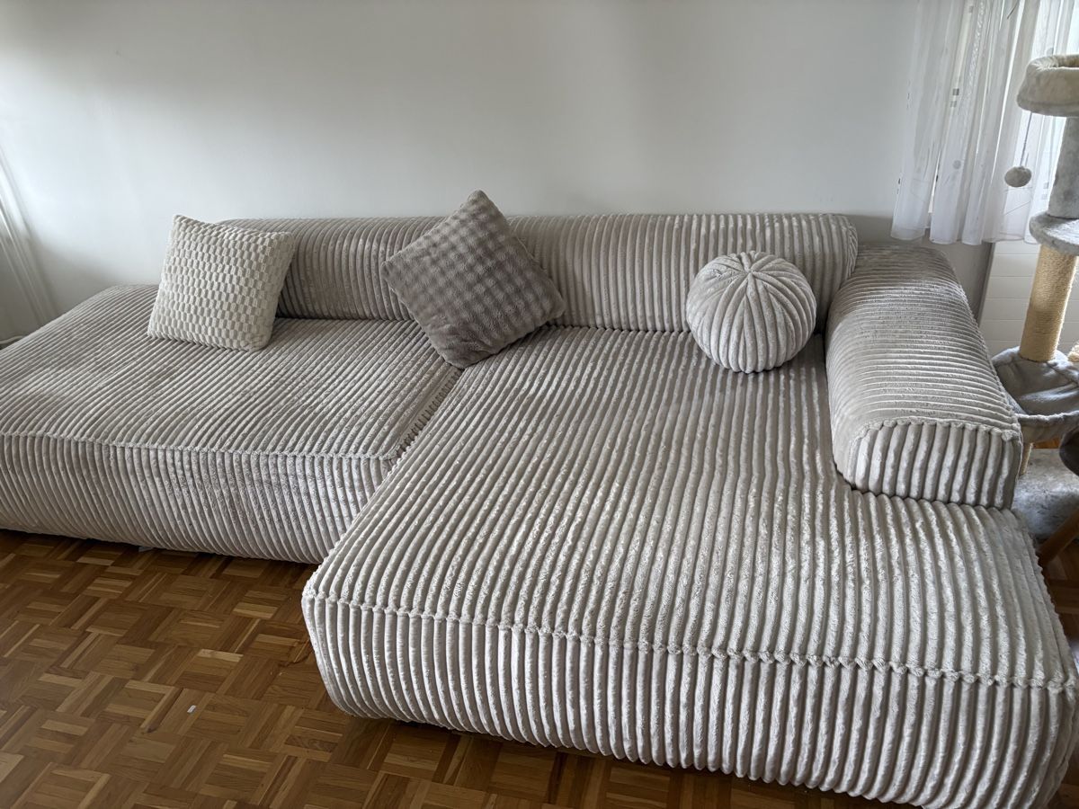 Divani: Neuwertige Wohnlandschaft / Modulsofa Beige Cord – Nuovo (secondo la descrizione) da Luzern venduto da kop_297x