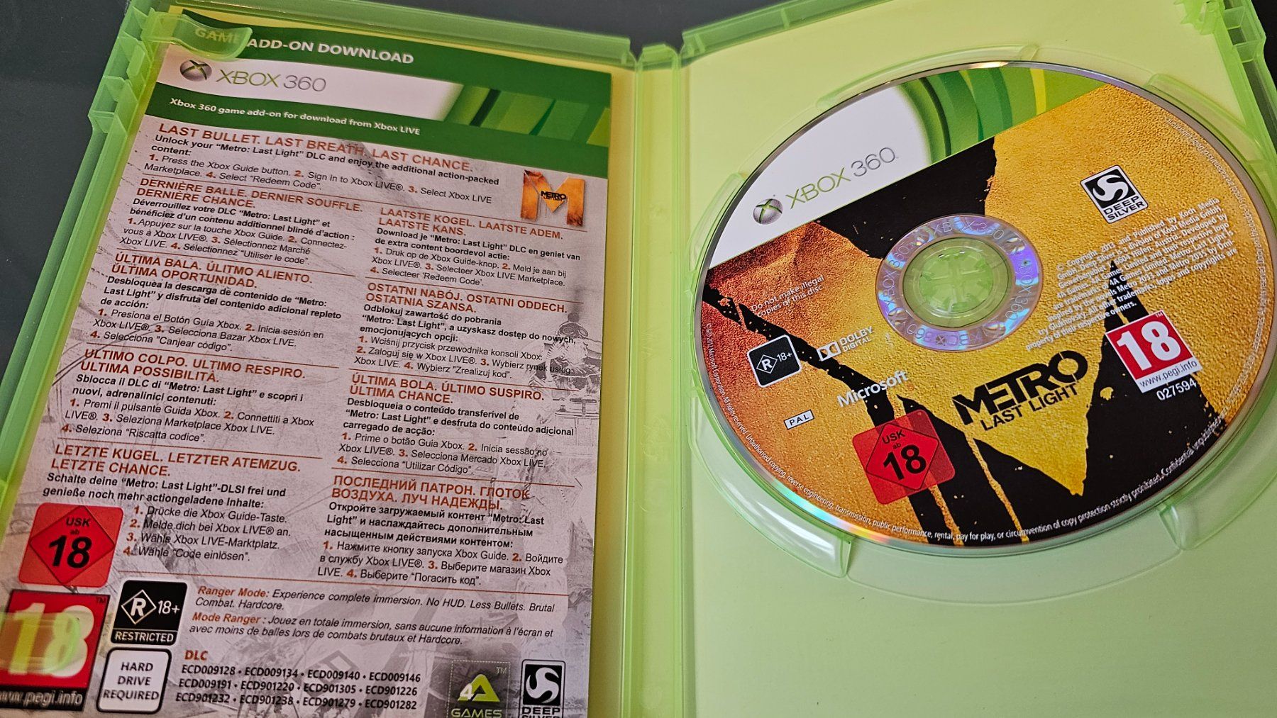 Spiele: Metro Last Light First Edition Xbox 360 Top! – Gebraucht aus Koppigen von Kellerfundsachen 1
