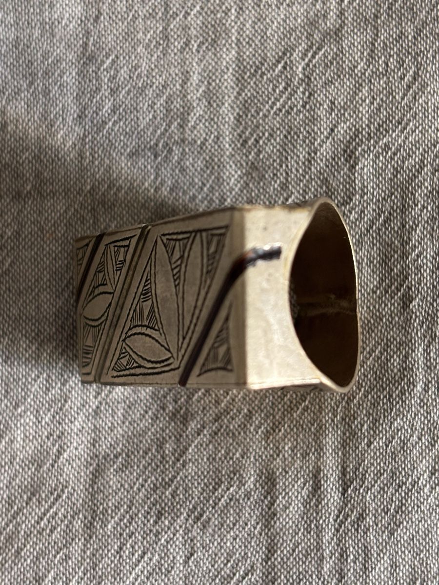 Bagues: Engraved Amazigh /Tuareg Style Ring rectangular – D'occasion à Zürich par cla_v6hx 4