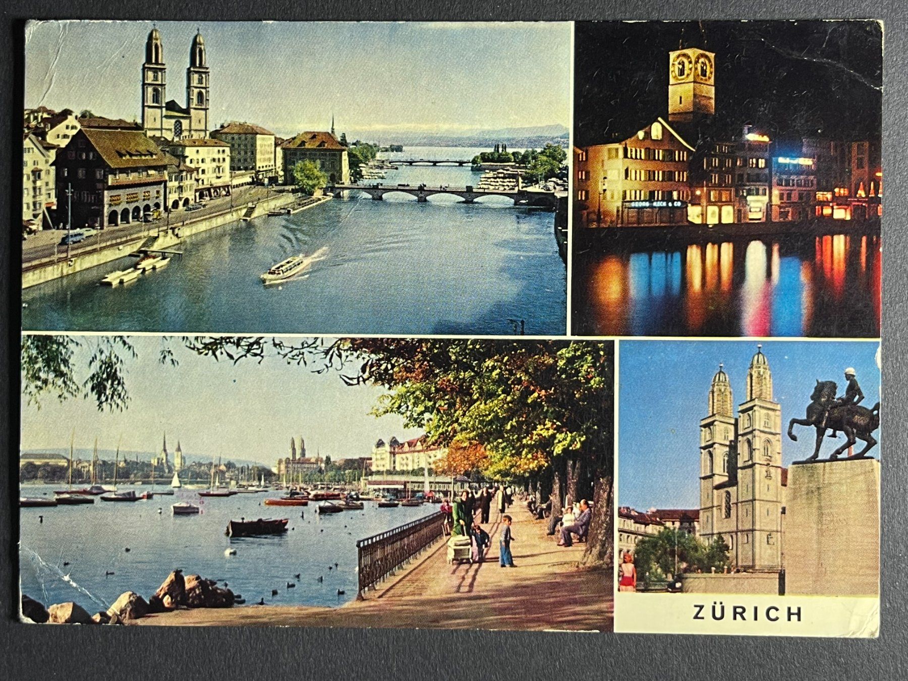 Cartes postales: Zürich - Vier Ansichten – D'occasion à Steg VS par _vinci_
