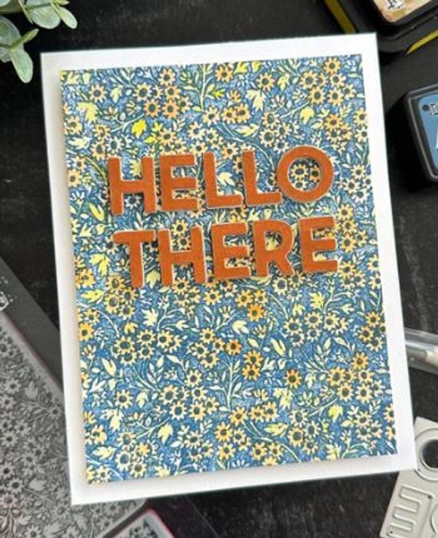 Tim Holtz Pochoirs: Tim Holtz Sizzix Thinlits  ** Bold Text # 1 ** – Neuf avec emballage d'origine à Rubigen par rofi100 8
