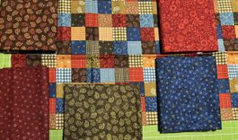 Patchworkstoffe 6er Set bunt