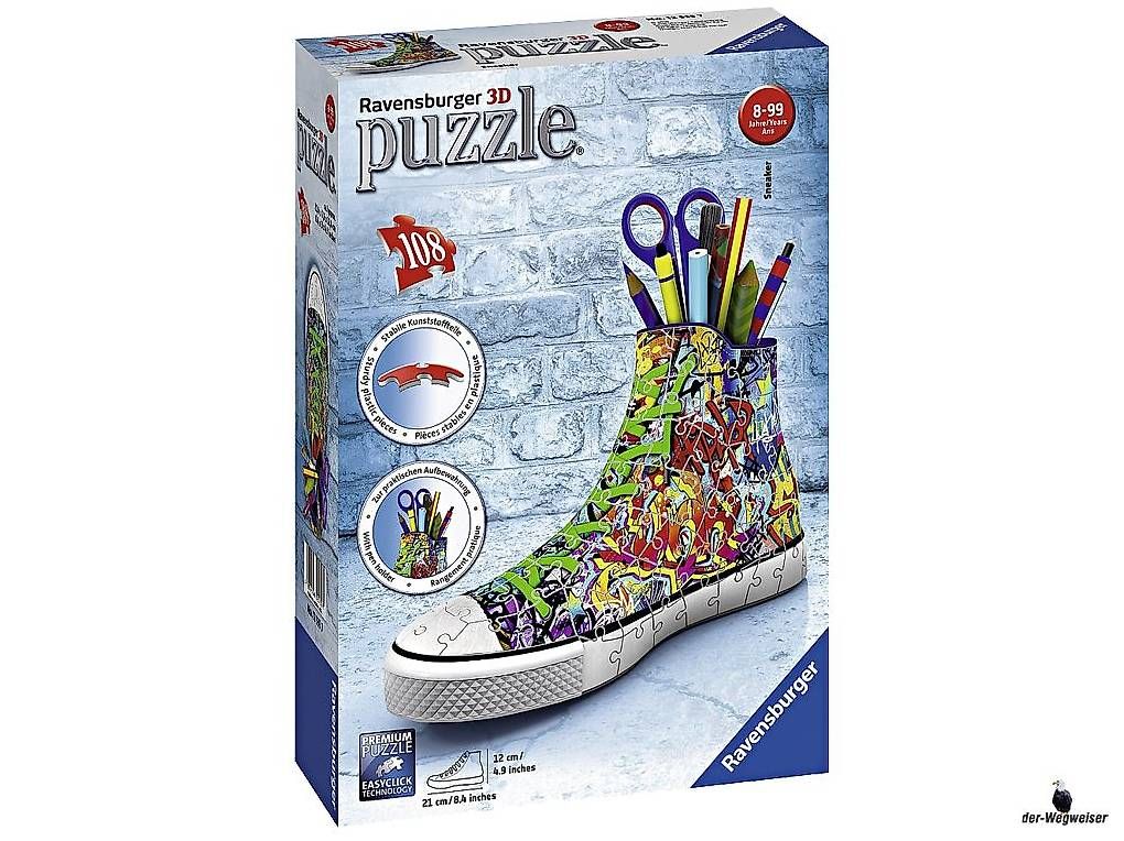 Ravensburger Puzzle: 3D Puzzle Sneaker Graffiti Style 12535 – Nuovo e nell'imballaggio originale da Birsfelden venduto da der-Wegweiser