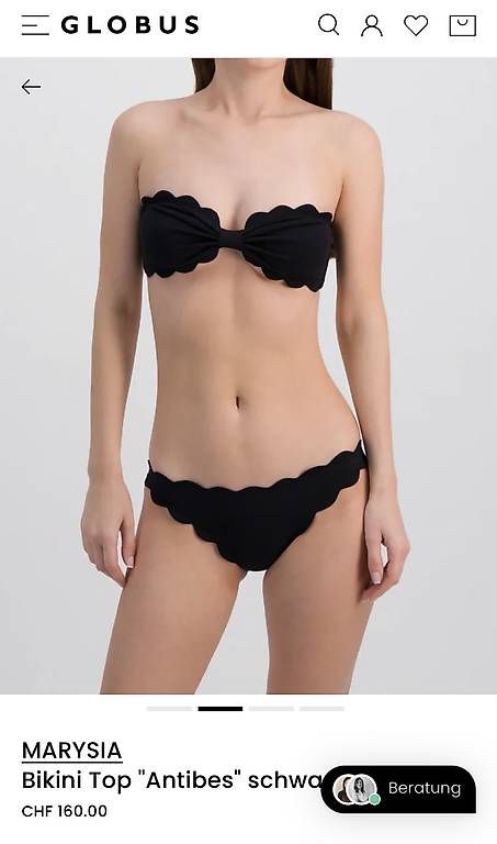 Costumi da bagno & Bikini: Marysia Bikini Top Schwarz Gr. S – Usato da Lachen SZ venduto da dar_hjg9 5