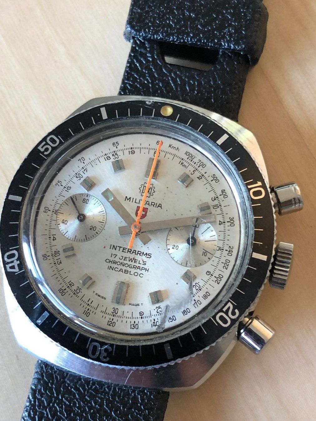 Zenith Orologi: Vintage Militäruhr Chronograph INTERARMS – Usato da Zeihen venduto da Swissmade
