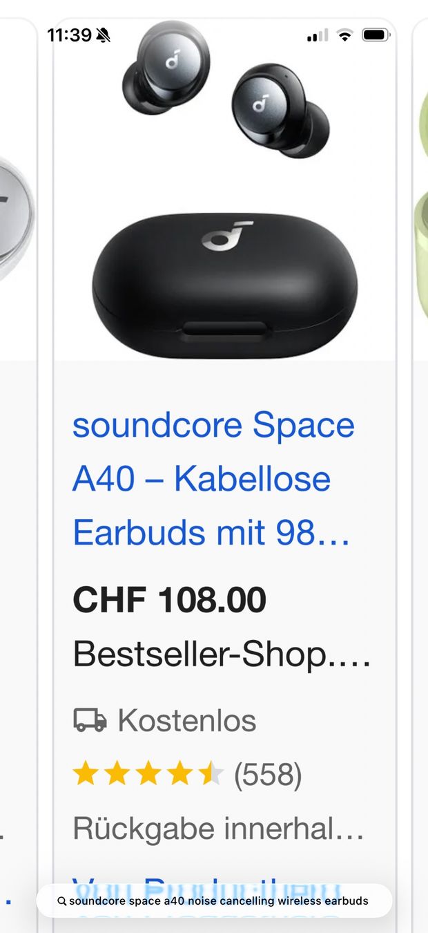 Soundcore Cuffie: soundcore Space A40 ANC, 10 h, Wireless – Nuovo (secondo la descrizione) da Reinach BL venduto da the_Advocat 6