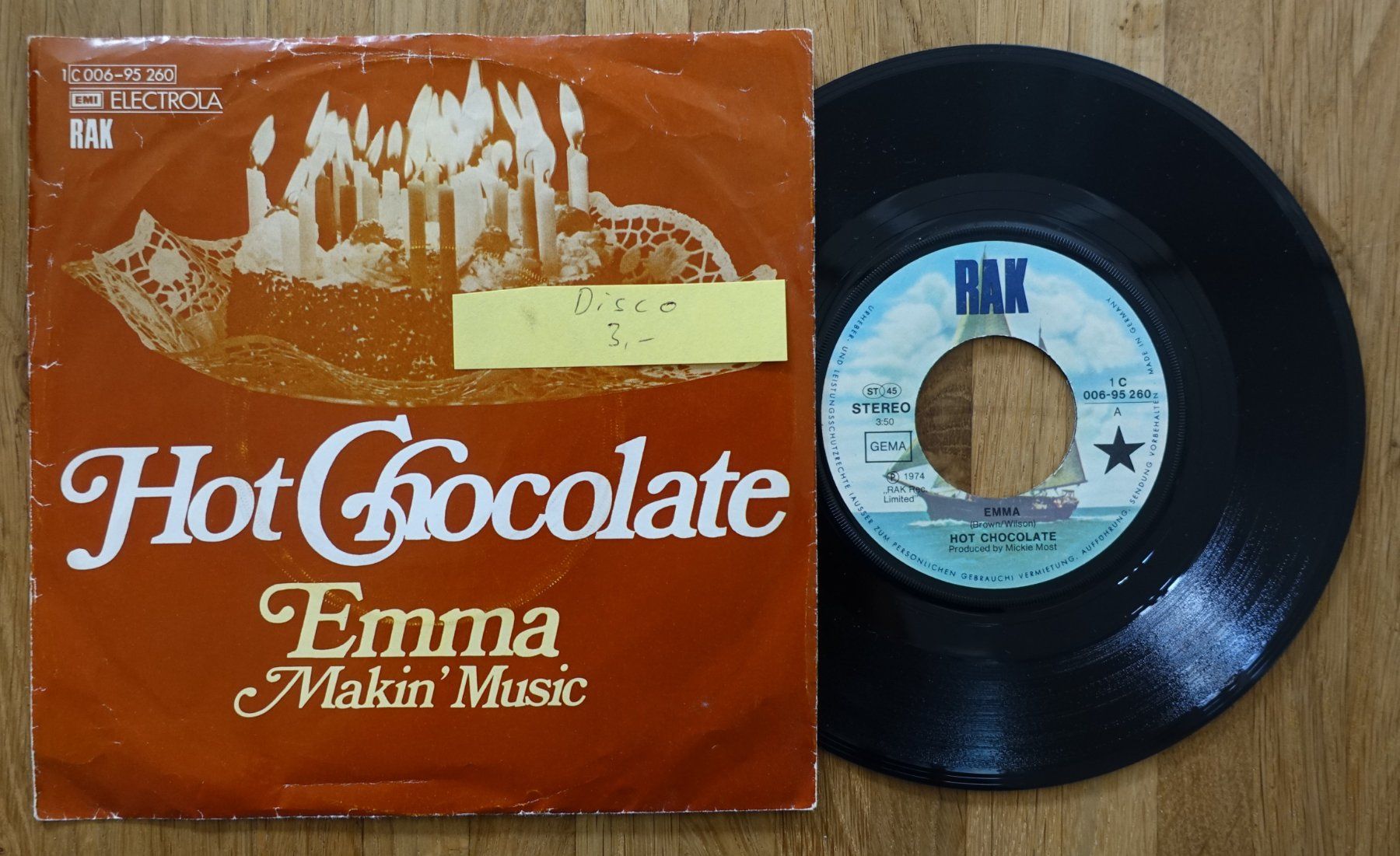 Dischi in vinile: Hot Chocolate – Emma – Usato da Sessa venduto da discoverymedia