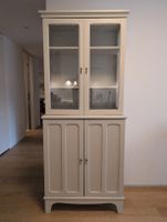 IKEA LOMMARP Schrank mit Vitrinentüren, beige, 86x199cm