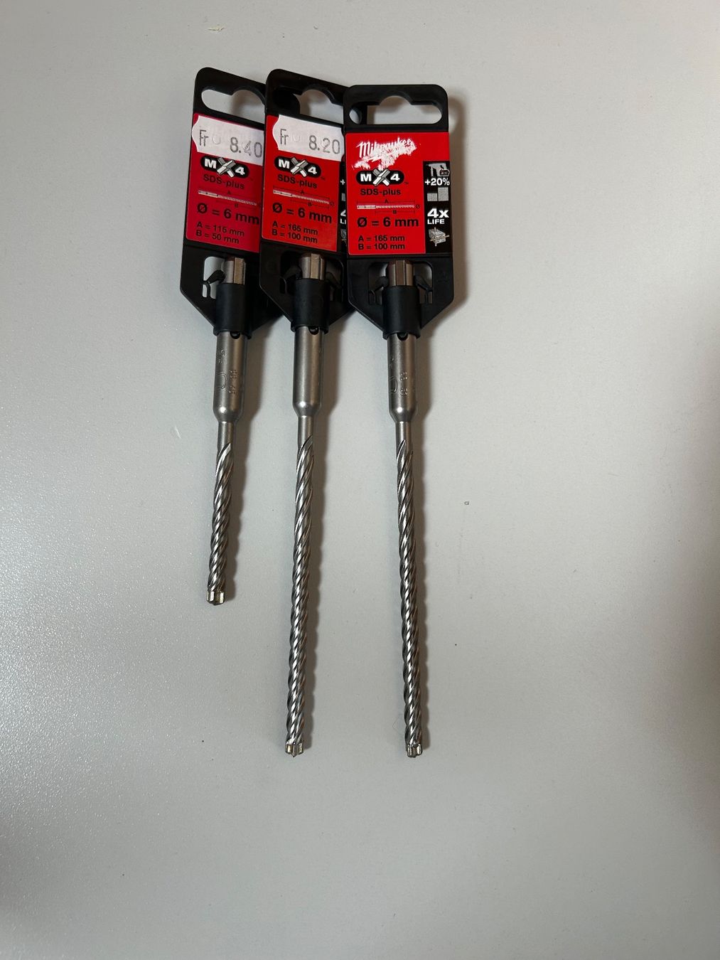 Milwaukee Tutti gli attrezzi: Milwaukee MX4 Bohrer-Set, Durchmesser 6 mm, – Nuovo e nell'imballaggio originale da Koppigen venduto da Bracher_Mail-House