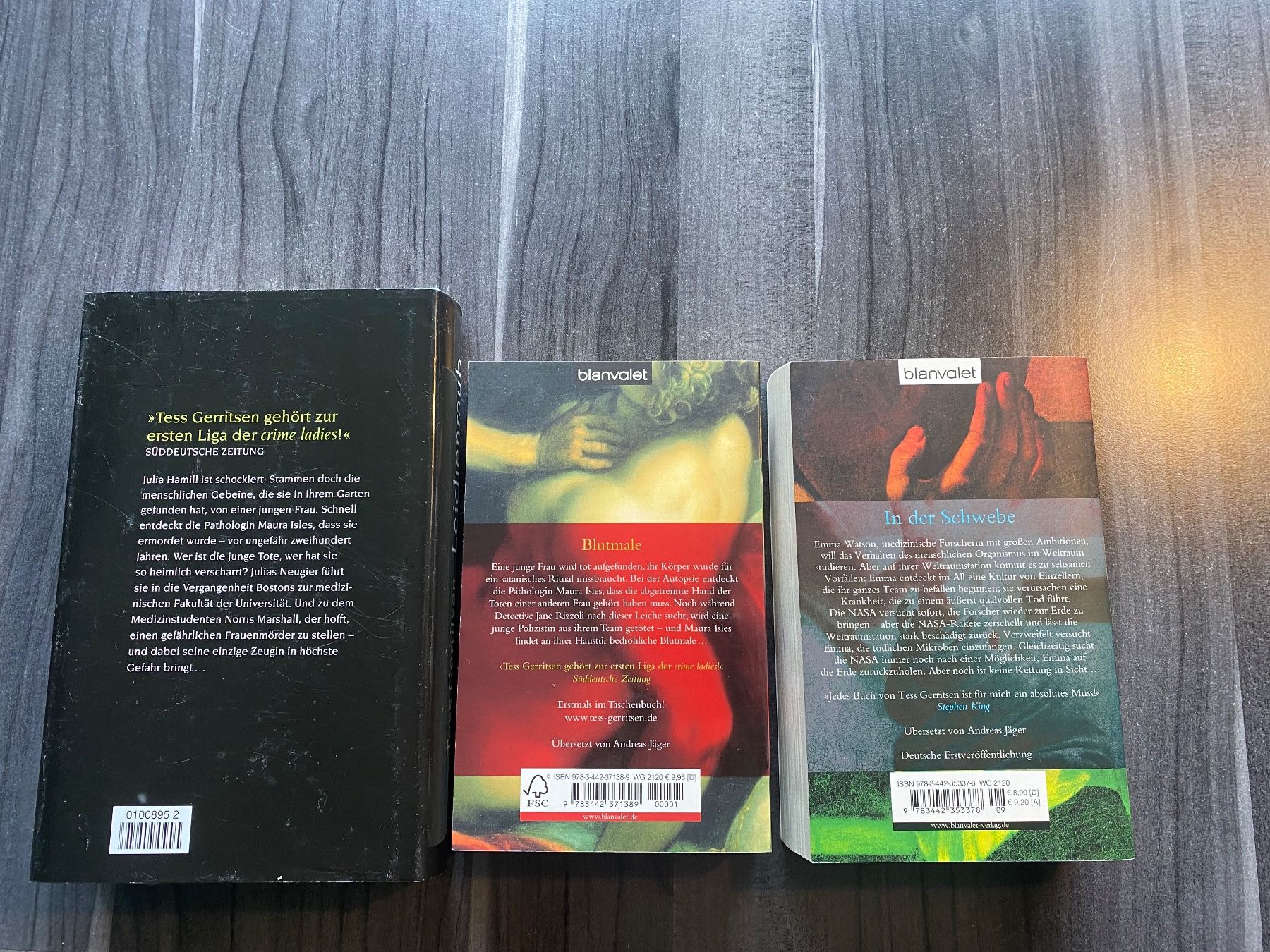 Libri: Tess Gerritsen 3 Bücher – Usato da Tagelswangen venduto da Laurastern1 1