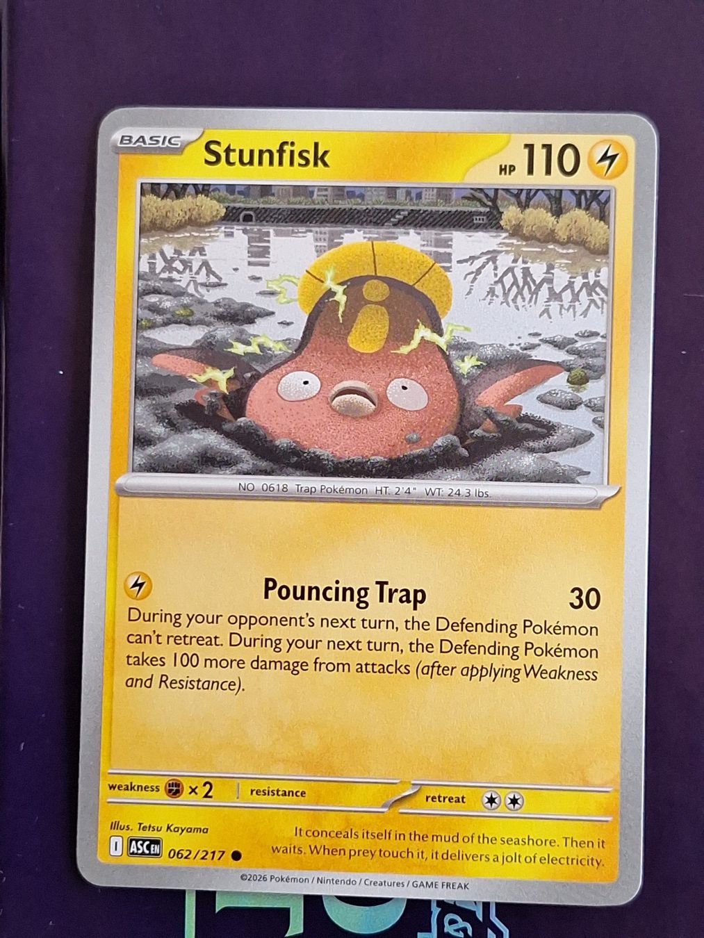 Pokémon Carte collezionabili: Stunfisk - Pokemon Ascended Heroes – Usato da Altstätten SG venduto da GGsGameshop