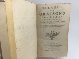 Recueil des Oraisons Funèbres, par Messire E. Fléchier, 1790