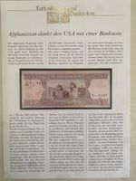 Kuriositäten auf Banknoten - Afghanistan