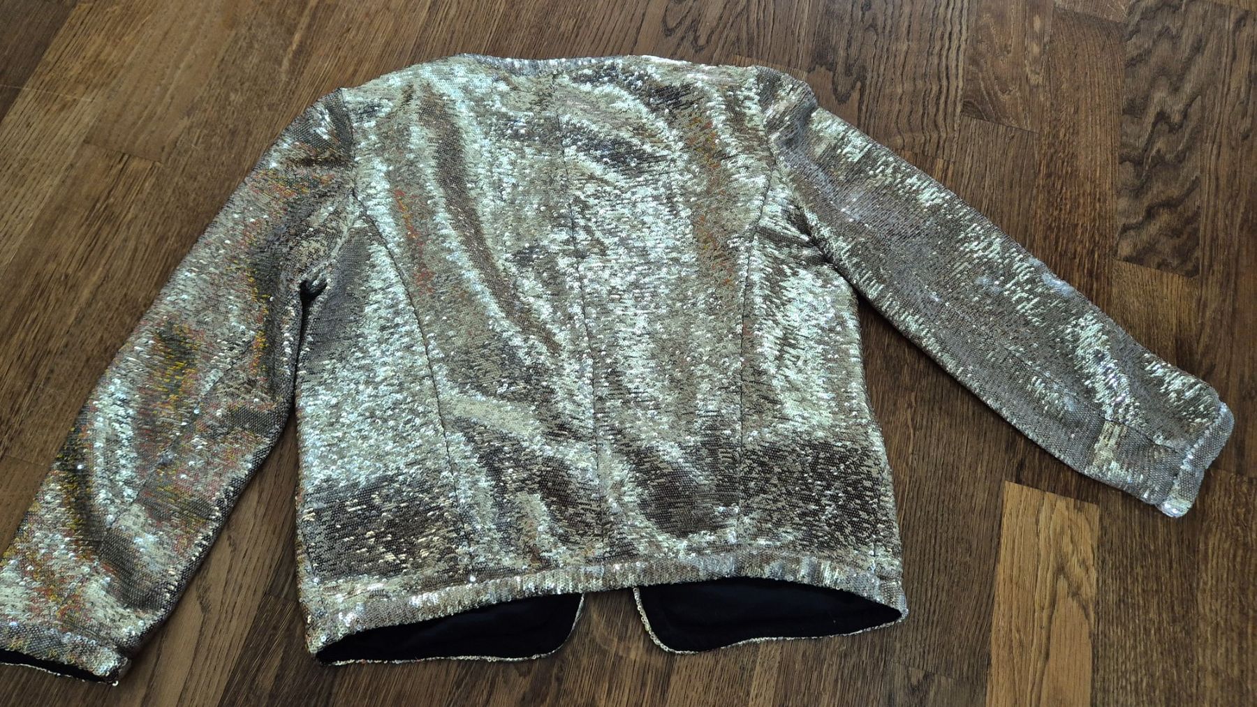 Giacche: Maje gold sequin blazer size XS – Usato da Zürich venduto da monadiederich 1