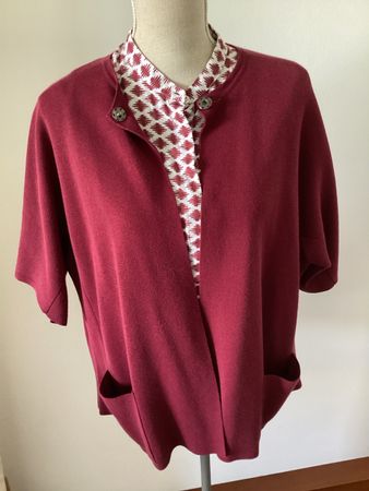 Scaglione, Strickjacke und Bluse, Gr. L