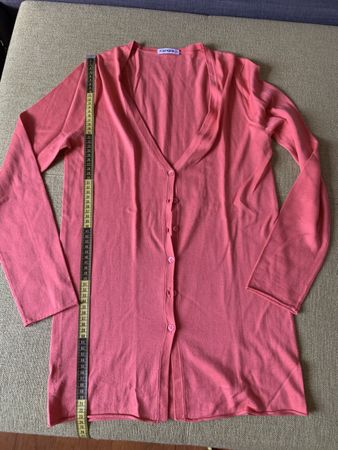 Cardigan seta/cotone arancione tg M