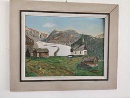 Belalp und Aletschgletecher Gemälde